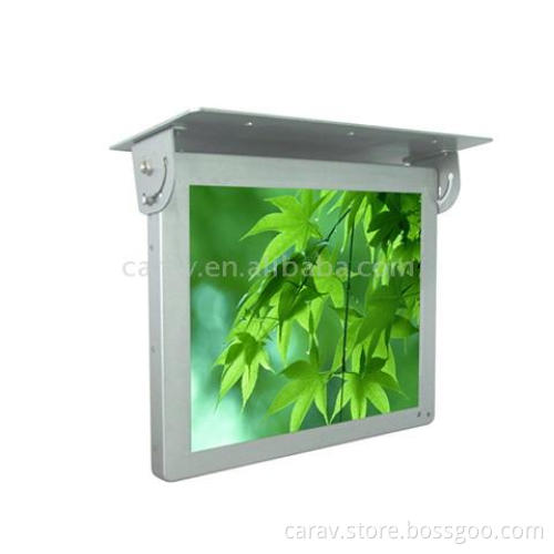 15'' front folded Flip-down car monitor with IR/advertising
